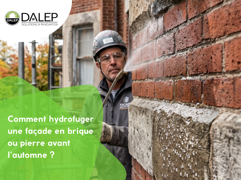 Comment hydrofuger une façade en brique ou pierre avant l'automne ?