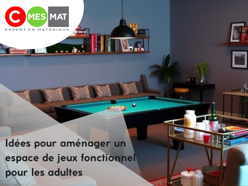 Idées pour aménager un espace de jeux fonctionnel pour les adultes