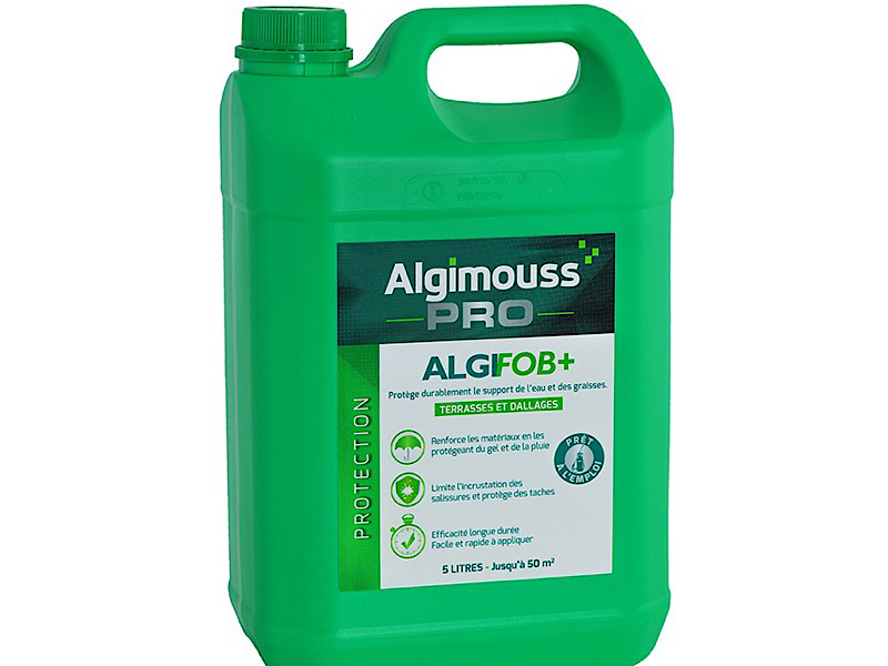 Imperméabiliser son sol extérieur avec le produit ALGIFOB+ de la gamme ALGIMOUSS PRO  