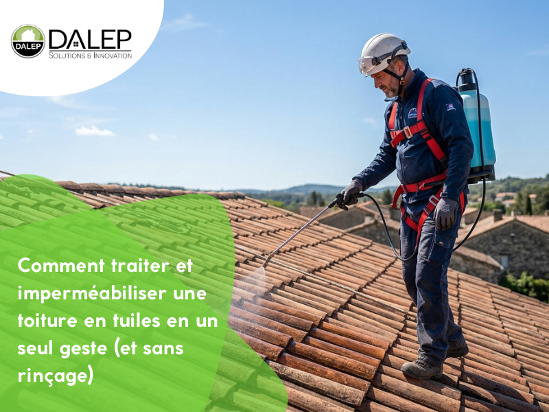 Comment traiter et imperméabiliser une toiture en tuiles en un seul geste (et sans rinçage)
