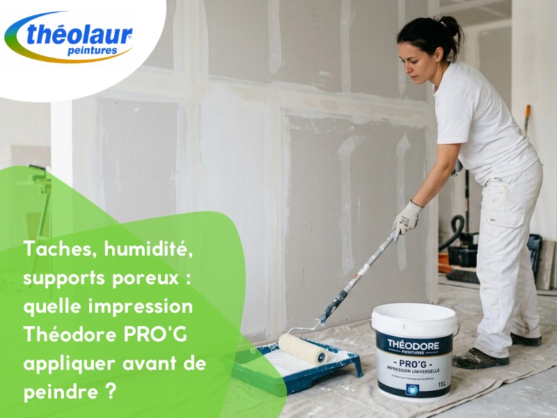 Taches, humidité, supports poreux : quelle impression Théodore PRO'G appliquer avant de peindre ?