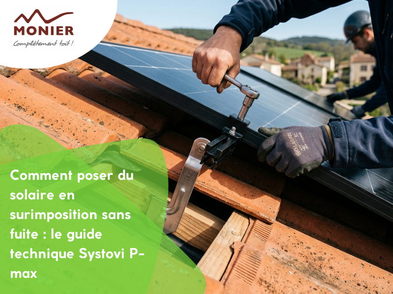 Comment poser du solaire en surimposition sans fuite : le guide technique Systovi P-max