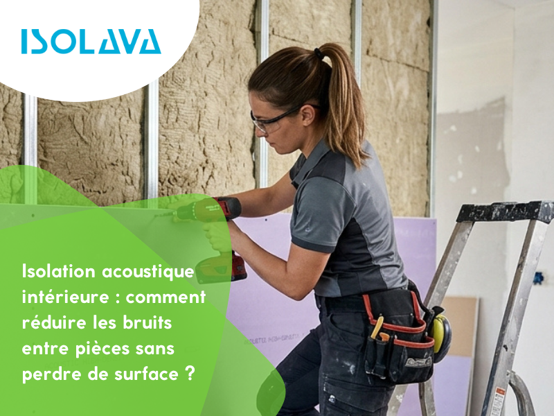 Isolation acoustique intérieure : comment réduire les bruits entre pièces sans perdre de surface ?