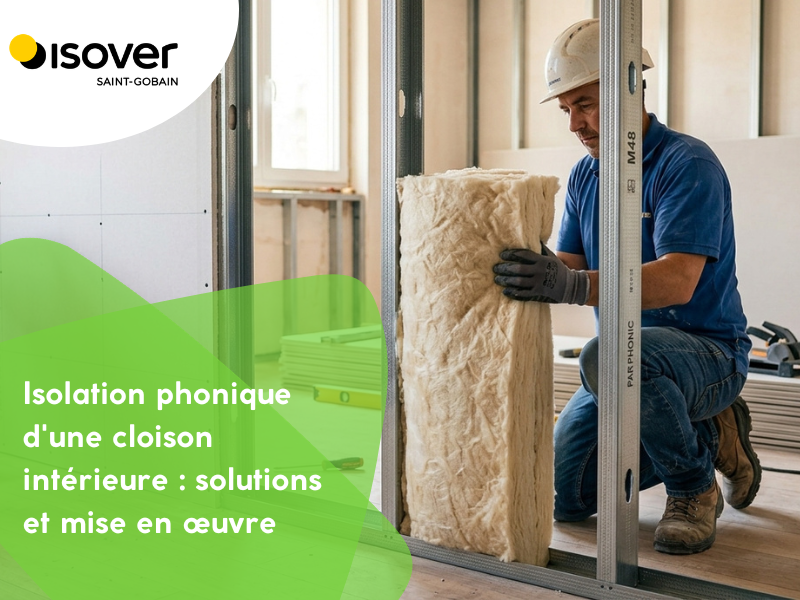 Isolation phonique d'une cloison intérieure : solutions et mise en œuvre