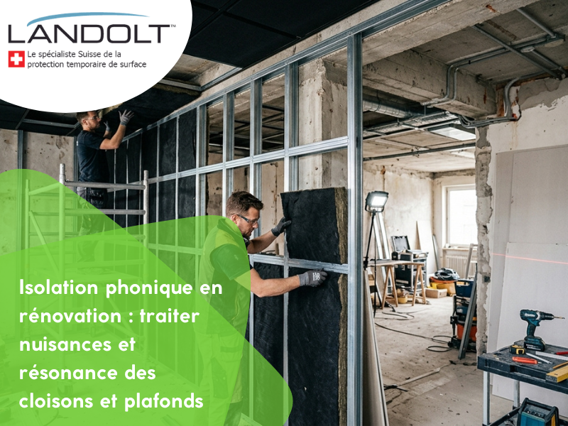 Isolation phonique en rénovation : traiter nuisances et résonance des cloisons et plafonds