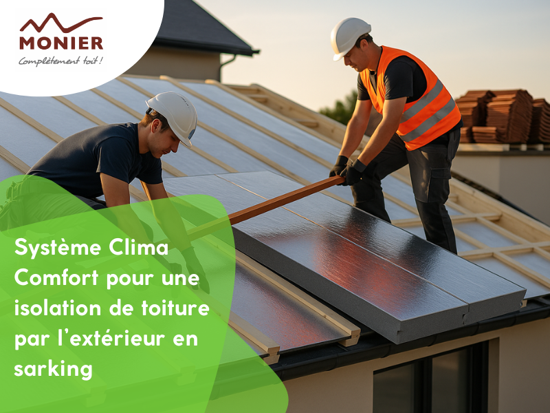 Système Clima Comfort pour une isolation de toiture par l’extérieur en sarking