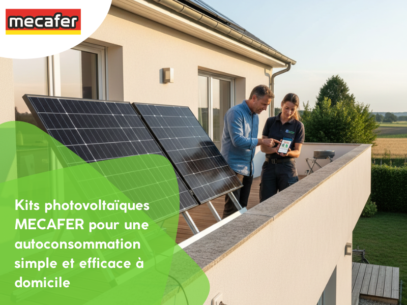 Kits photovoltaïques MECAFER pour une autoconsommation simple et efficace à domicile