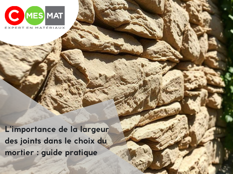 L'importance de la largeur des joints dans le choix du mortier : guide pratique