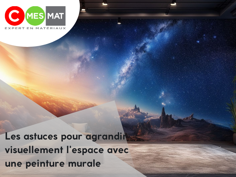 Les astuces pour agrandir visuellement l'espace avec une peinture murale