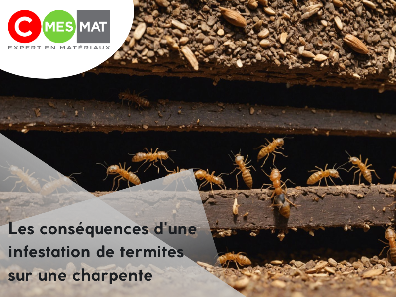 Les conséquences d'une infestation de termites sur une charpente
