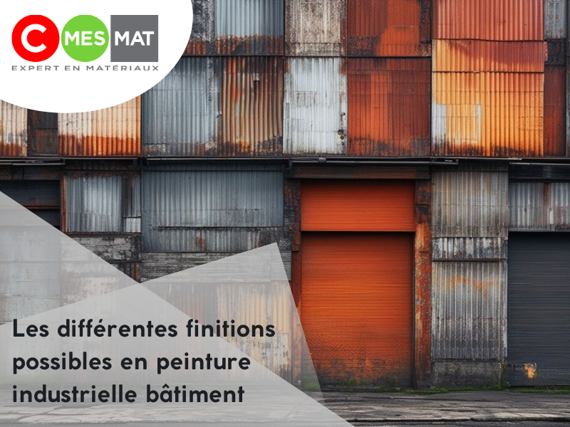 Les différentes finitions possibles en peinture industrielle bâtiment