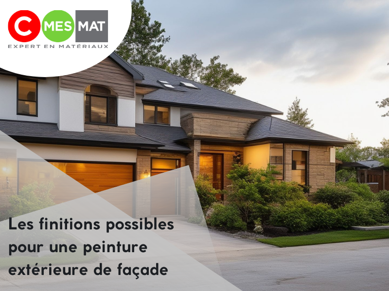 Les finitions possibles pour une peinture extérieure de façade