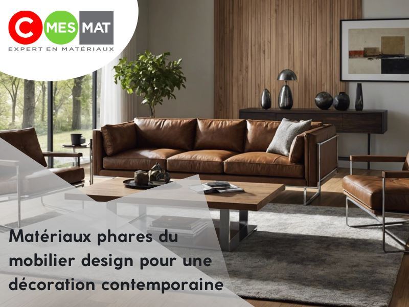 Les matériaux du mobilier design pour une décoration contemporaine