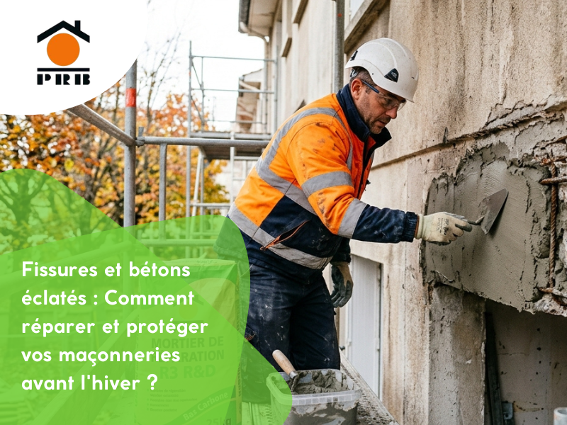 Fissures et bétons éclatés : Comment réparer et protéger vos maçonneries avant l'hiver ?