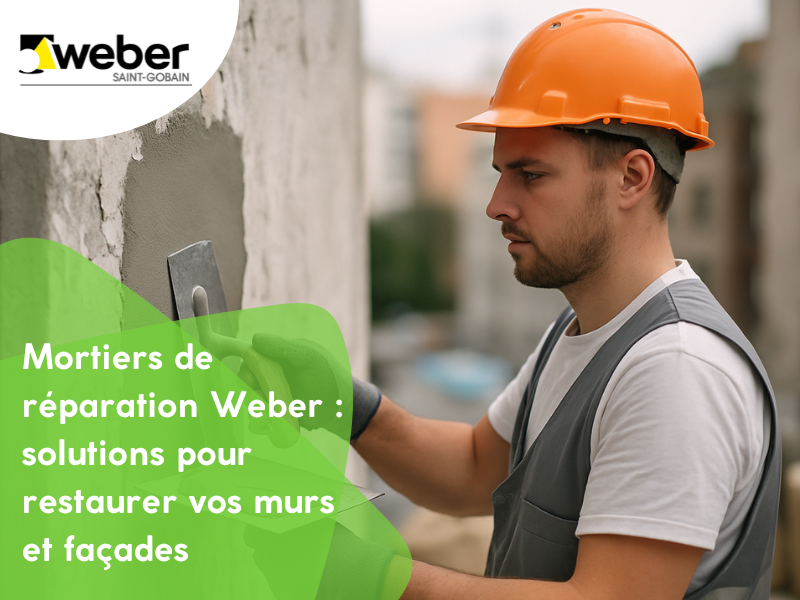 Mortiers de réparation Weber solutions pour restaurer vos murs et façades