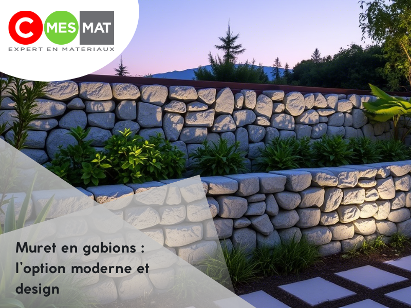 Muret en gabions : L’option moderne et design