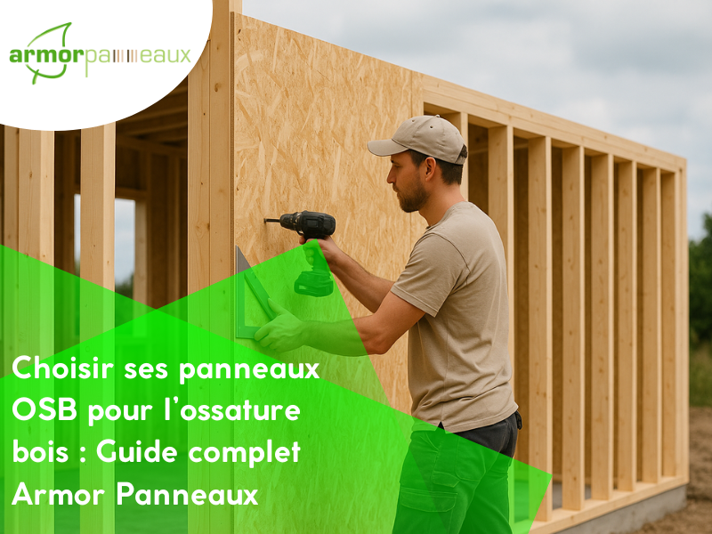 Choisir ses panneaux OSB pour l’ossature bois Guide complet Armor Panneaux