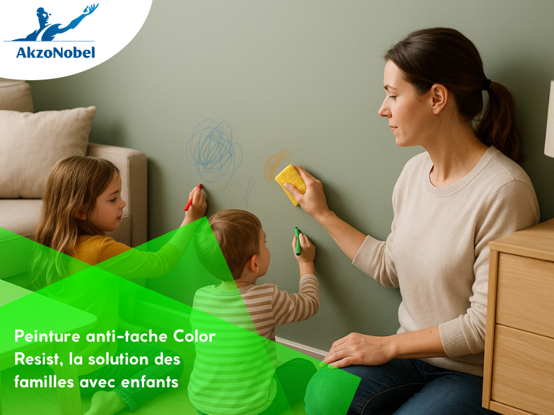 Peinture anti-tache Color Resist, la solution des familles avec enfants