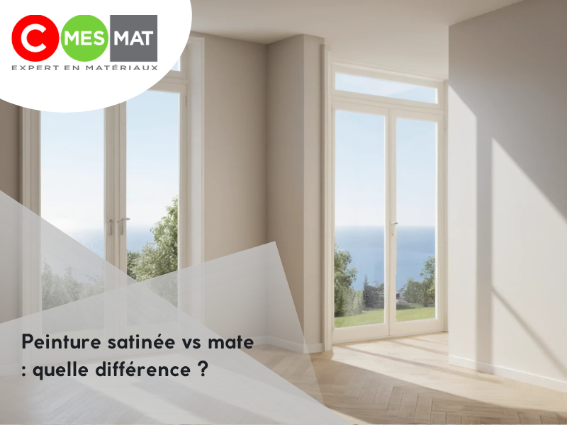 Peinture satinée vs mate : quelle différence ?