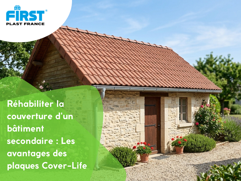 Réhabiliter la couverture d'un bâtiment secondaire : Les avantages des plaques Cover-Life