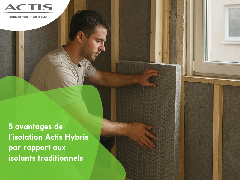 5 avantages de l’isolation Actis Hybris par rapport aux isolants traditionnels