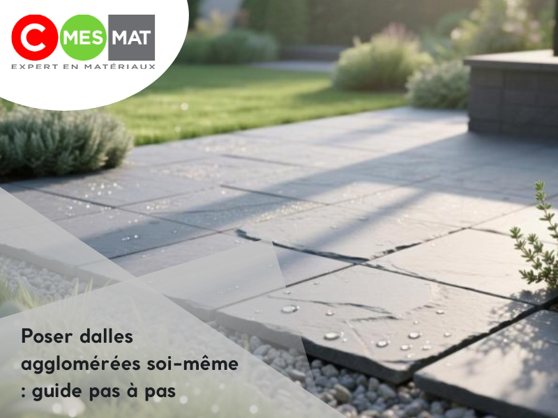 Poser des dalles agglomérées soi-même : guide pas à pas
