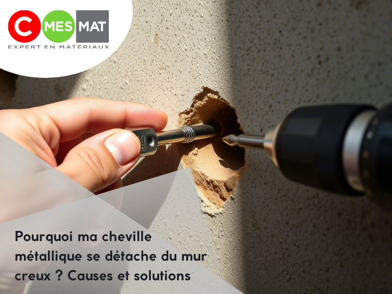 Pourquoi ma cheville métallique se détache du mur creux ? Causes et solutions