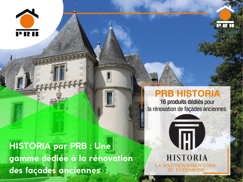 HISTORIA par PRB : Une gamme dédiée à la rénovation des façades anciennes