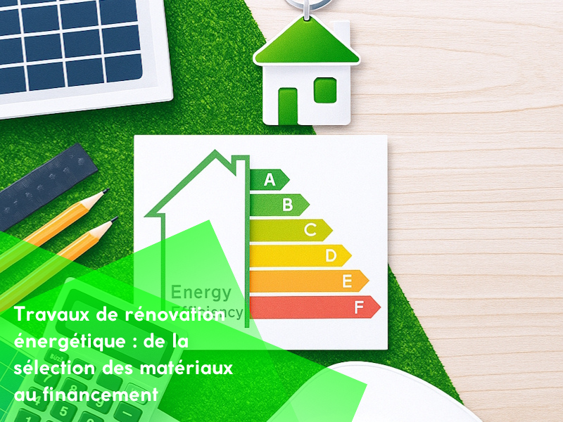 Travaux de rénovation énergétique : de la sélection des matériaux au financement