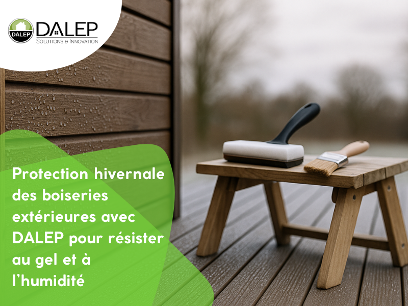 Protection hivernale des boiseries extérieures avec DALEP pour résister au gel et à l’humidité