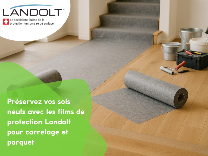 Préservez vos sols neufs avec les films de protection Landolt pour carrelage et parquet