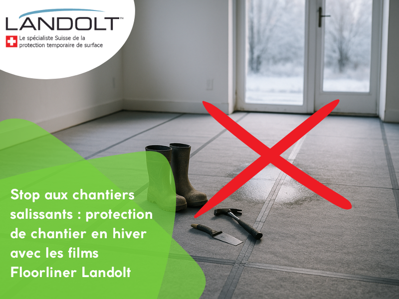 Protection de chantier en hiver avec les films Floorliner Landolt