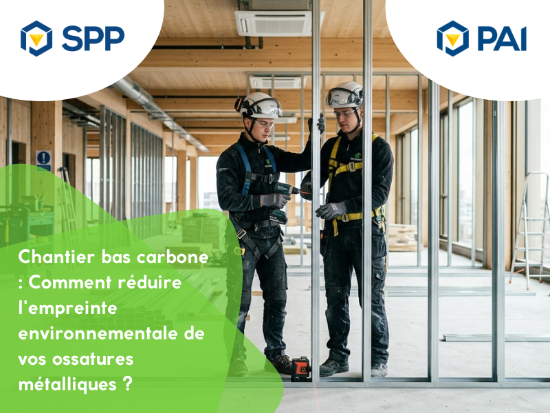 Chantier bas carbone : Comment réduire l'empreinte environnementale de vos ossatures métalliques ?