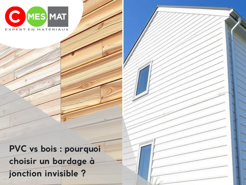 PVC vs bois : pourquoi choisir un bardage à jonction invisible ?
