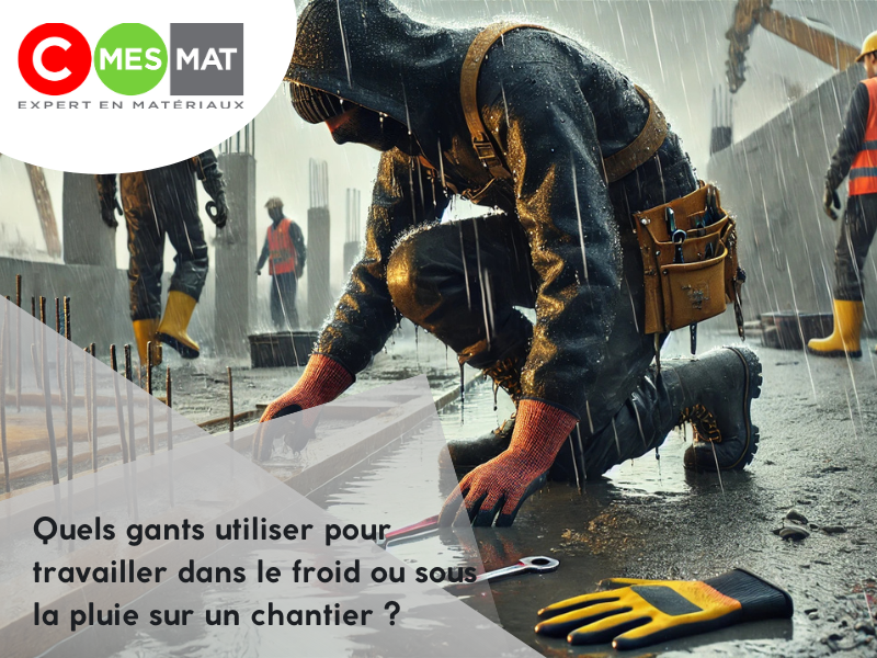 Quels gants utiliser pour travailler dans le froid ou sous la pluie sur un chantier ?