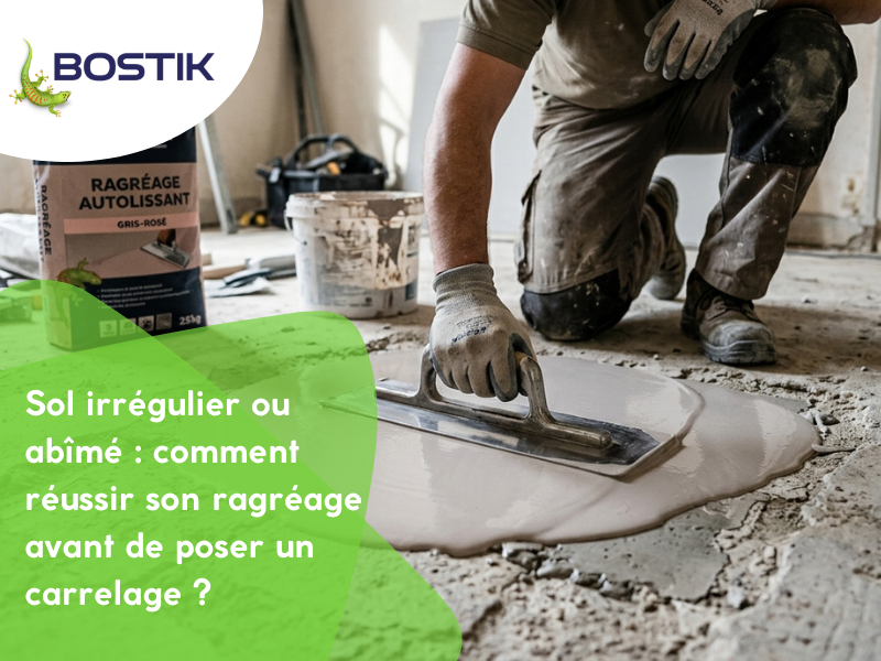 Sol irrégulier ou abîmé : comment réussir son ragréage avant de poser un carrelage ?