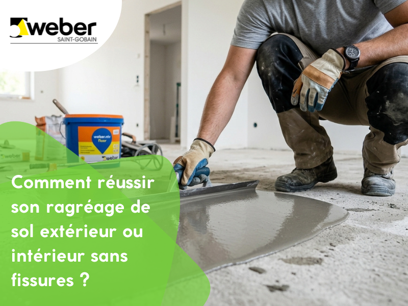 Comment réussir son ragréage de sol extérieur ou intérieur sans fissures ?