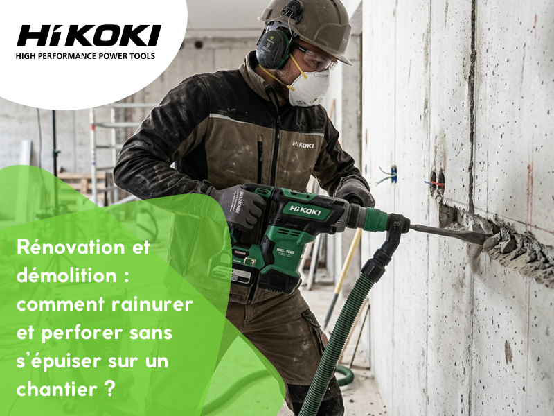 Rénovation et démolition : comment rainurer et perforer sans s’épuiser sur un chantier ?