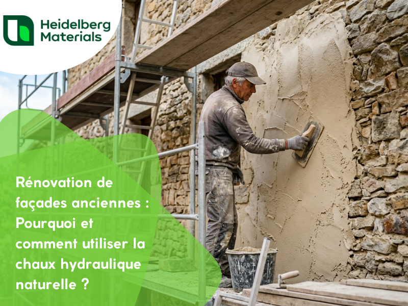 Rénovation de façades anciennes : Pourquoi et comment utiliser la chaux hydraulique naturelle ?