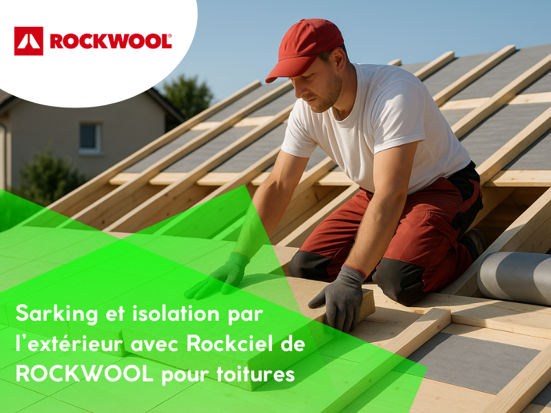 Sarking et isolation par l’extérieur avec Rockciel de ROCKWOOL pour toitures