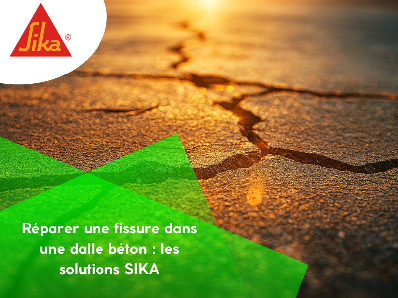 Réparer une fissure dans une dalle béton : les solutions SIKA
