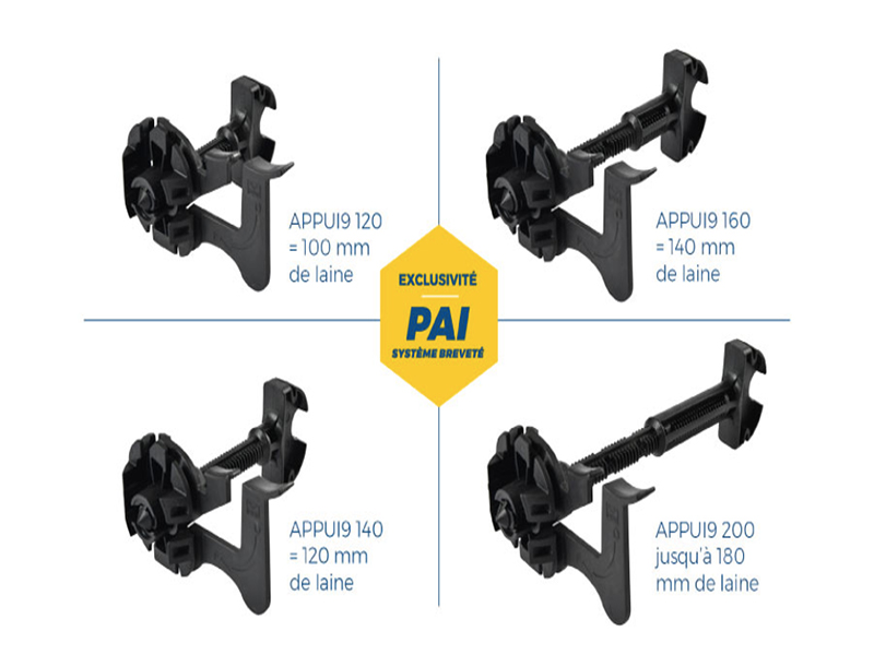 Une innovation dans le domaine des appuis intermédiaires pour contre-cloison sur support neuf
