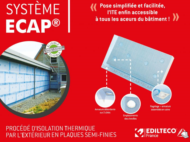 LE SYSTEME ECAP®, L’ISOLATION THERMIQUE PAR L’EXTÉRIEUR