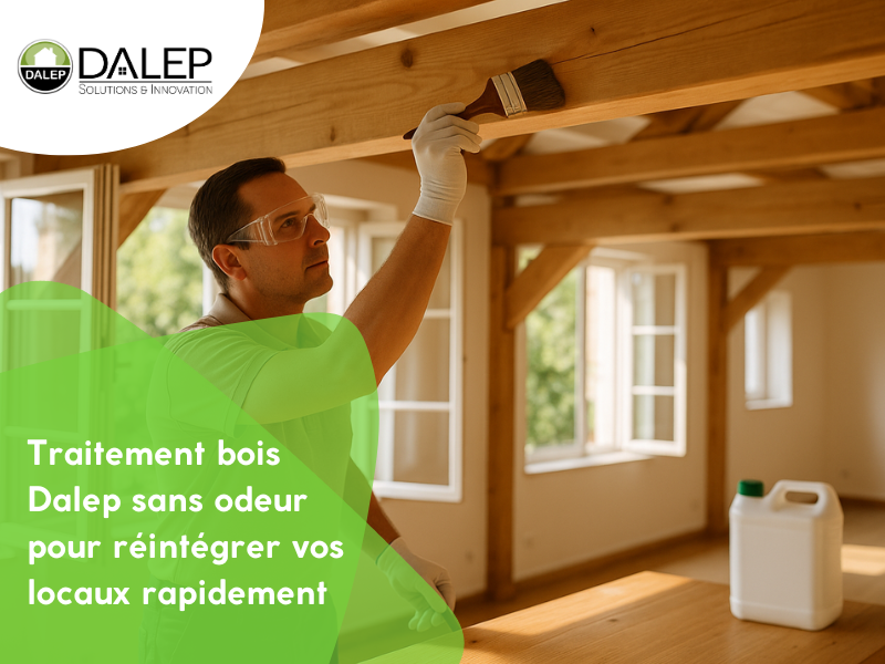 Traitement bois Dalep sans odeur pour réintégrer vos locaux rapidement