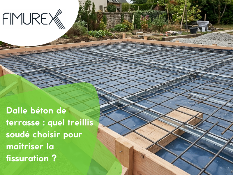 Dalle béton de terrasse : quel treillis soudé choisir pour maîtriser la fissuration ?