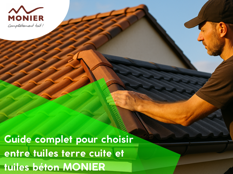 Guide complet pour choisir entre tuiles terre cuite et tuiles béton MONIER