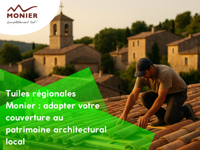 Tuiles régionales Monier : adapter votre couverture au patrimoine architectural local