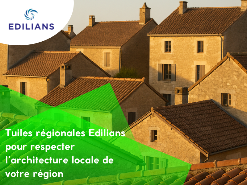 Tuiles régionales Edilians pour respecter l’architecture locale de votre région