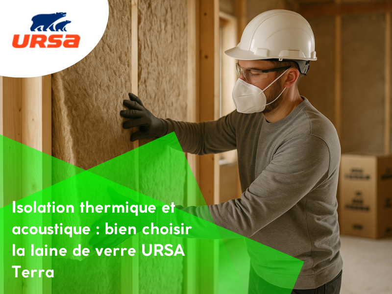 Isolation thermique et acoustique : bien choisir la laine de verre URSA Terra