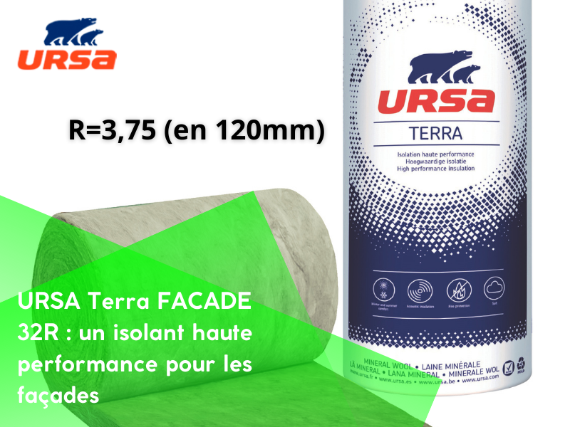 URSA Terra FACADE 32R : un isolant haute performance pour les façades